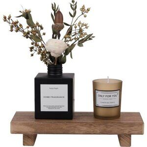 Small Wood Tray Pedestal Stand Farmhouse Bathroom Decor Decorative Wooden Riser